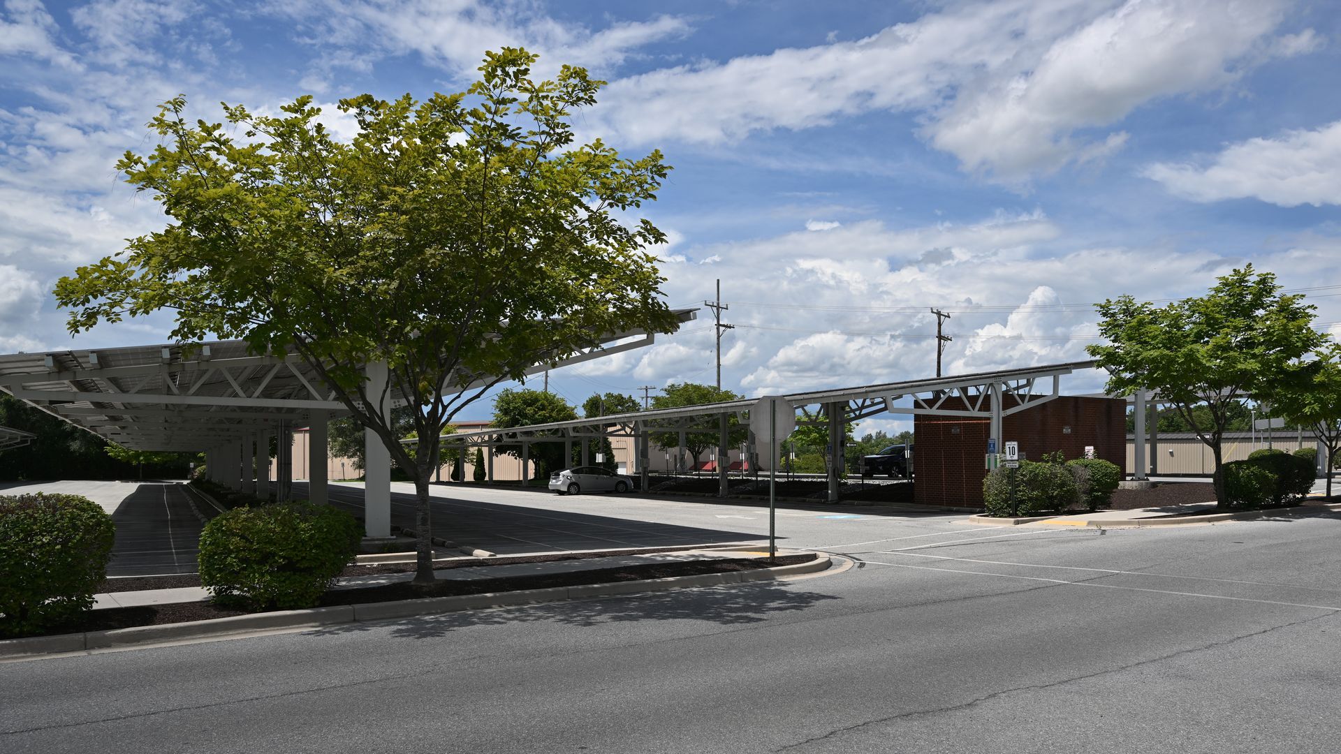 Ombrières photovoltaïques de parking